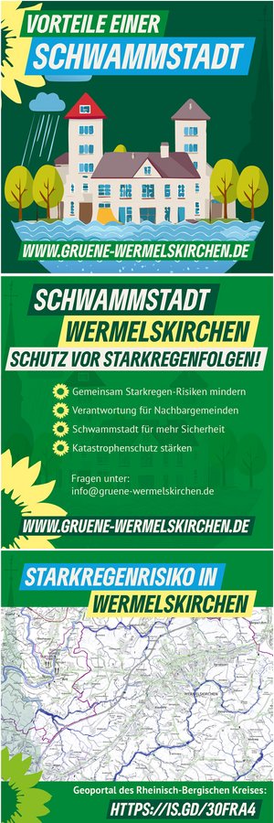 Grafik Häuser auf Wasserreservoir