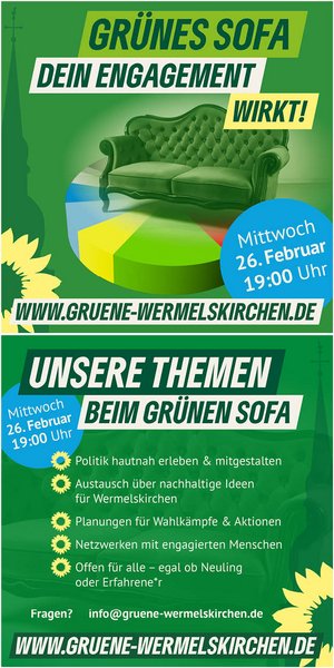 Grafik Grünes Sofa