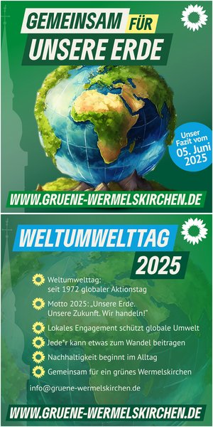 Grafik bewaldete Erdkugel